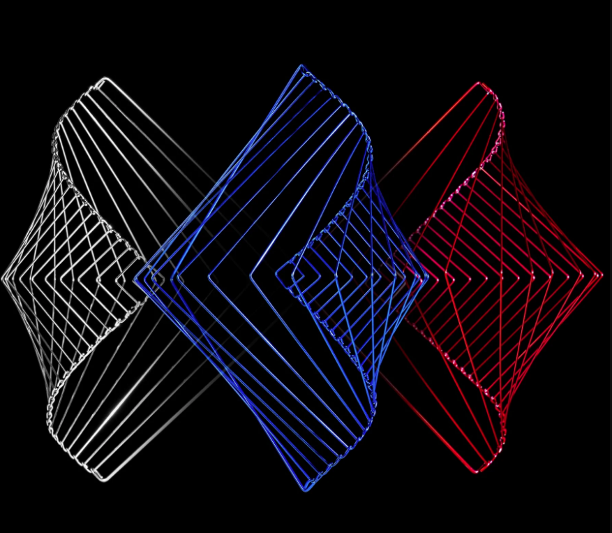 sqware wave piegatura filo di design