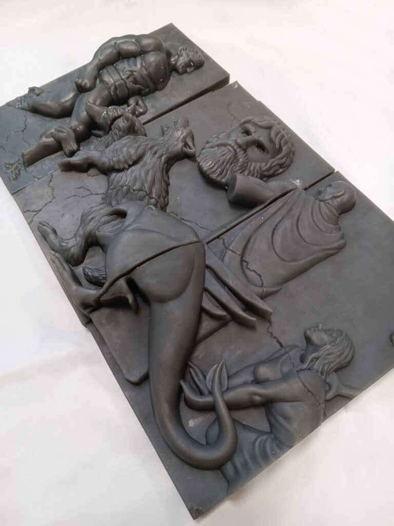 Calco per bassorilievo in stampa 3D SLS