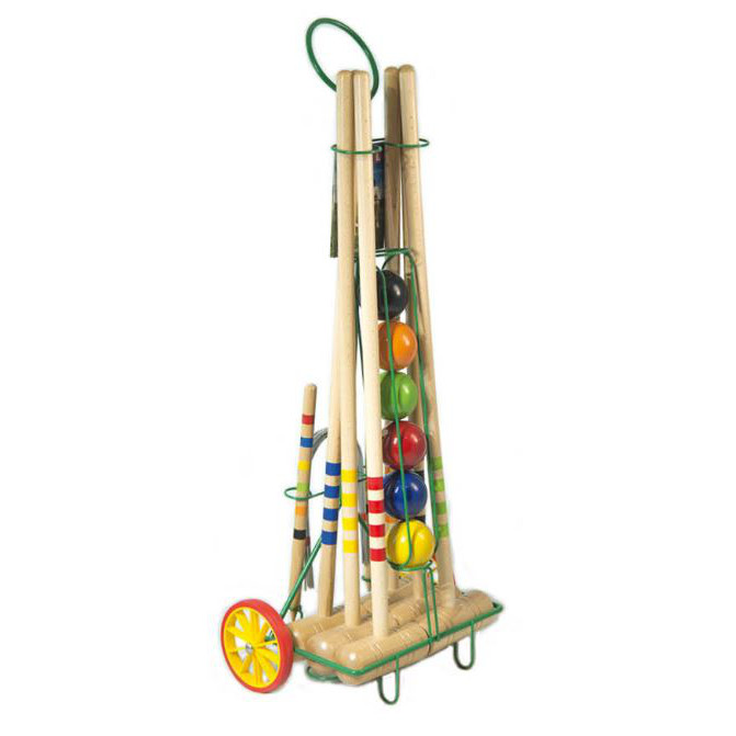 carrello croquet in filo metallico