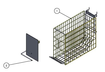progetto cestino in filo metallico porta rulli pittura