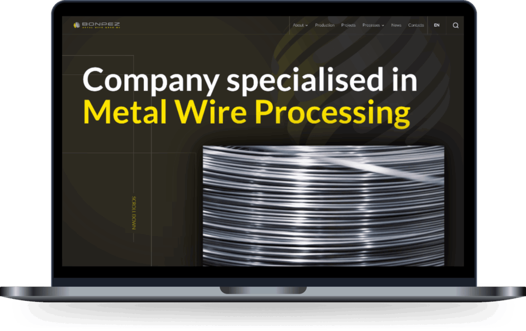 Mockup sito web bonpez